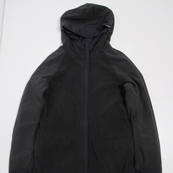 Lululemon Ivivva Brave The Rain Jacket Black Size 14 Hoodie Full Zip - Picture 10 of 12